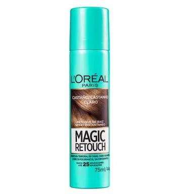 L'ORéAL PARIS MAGIC RETOUCH CASTANHO CLARO - CORRETIVO DE RAIZ 75ML