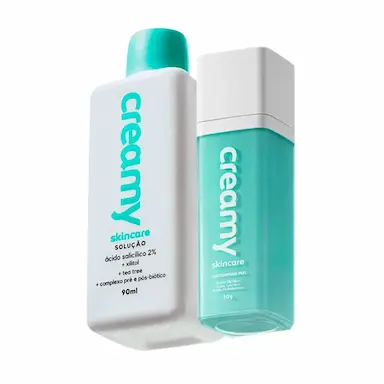 KIT CREAMY SKINCARE GLICOINTENSE PEEL E ÁCIDO SALICíLICO (2 PRODUTOS)