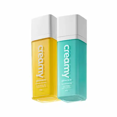 KIT CREAMY SKINCARE GLICOINTENSE PEEL E ÁCIDO LáTICO (2 PRODUTOS)