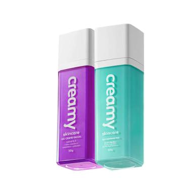 KIT CREAMY SKINCARE GLICOINTENSE PEEL E GEL-CREME RETINOL 0,3 (2 PRODUTOS)