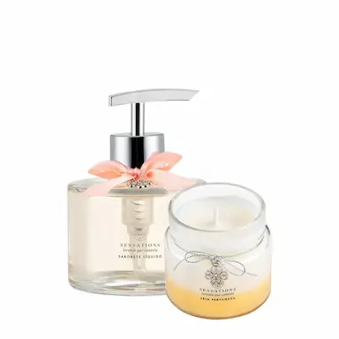 KIT FLORA VIE LARANJA QUE CONECTA VELA E SABONETE LíQUIDO (2 PRODUTOS)