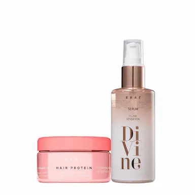 KIT BRAé HAIR PROTEíN E DIVINE PLUME SéRUM CAPILAR (2 PRODUTOS)
