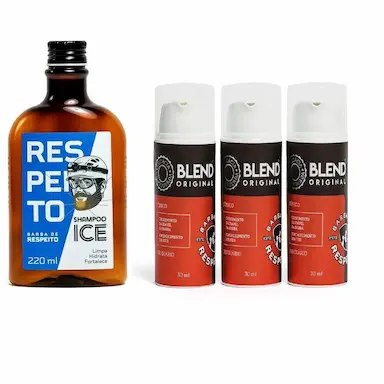 KIT CRESCIMENTO DE BARBA - 3 BLEND + SHAMPOO ICE