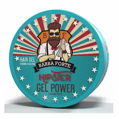 GEL FINALIZADOR FIXAçãO EXTRA FORTE HIPSTER BARBA FORTE 200G