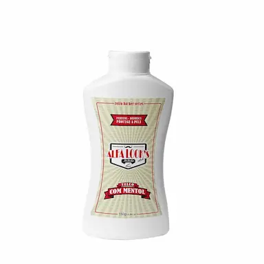 TALCO COM MENTOL ALFA LOOKS RETRô 140G