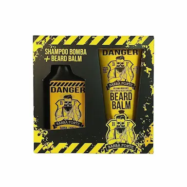 KIT VIAGEM PARA BARBA BALM E SHAMPOO BOMBA DANGER