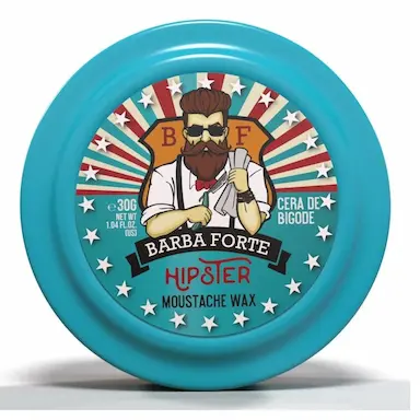 CERA DE BIGODE HIPSTER MOUSTACHE WAX BARBA FORTE 30G