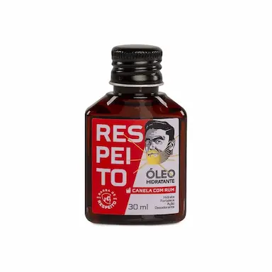 ÓLEO DE BARBA CANELA COM RUM BARBA DE RESPEITO 30ML