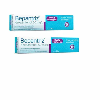 KIT 02 UNIDADES BEPANTRIZ POMADA DERMATOLóGICA DUPLA PROTEçãO CIMED 30G CADA