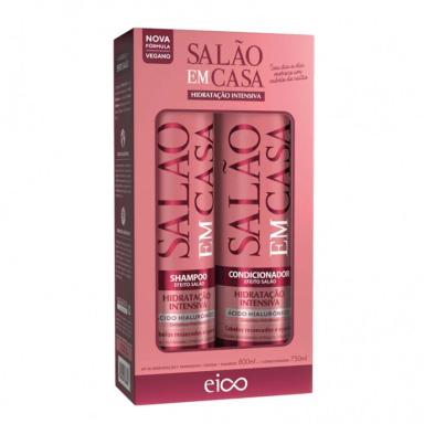 KIT EICO SH 800ML+COND 750ML SALãO EM CASA HIDRAT INTENSA