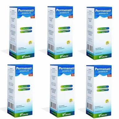 PERMETRINA PERMENATI 5% 60ML LOçãO NATIVITA (KIT C/06UN)