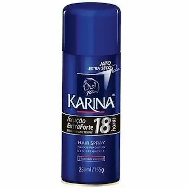 HAIR SPRAY KARINA FIXACAO EXTRAFORTE CONTROLE   VOLUME 250ML
