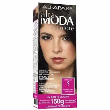 TINTURA ALTA MODA 5 CASTANHO CLARO/CHA ESCURO 150GR