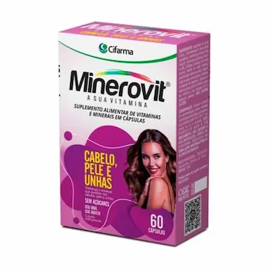 MINEROVIT CABELO PELE UNHA 60CAPS CIFARMA