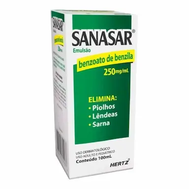 BENZOATO DE BENZILA - SANASAR 100ML - HERTZ