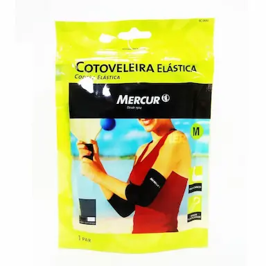 COTOVELEIRA ESPORTE MERCUR NEOPRENE PRETA TAM M REF.C0065-BS