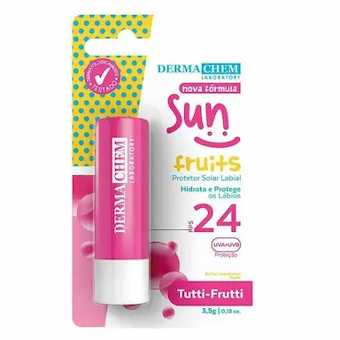 PROTETOR LABIAL SUN FRUITS FPS 24 TUTTI-FRUTTI DERMACHEM