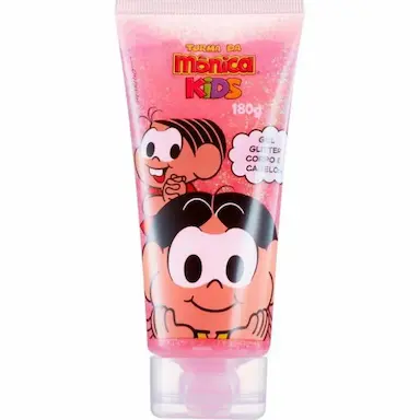 GEL GLITTER CORPO E CABELOS TURMA DA MONICA KIDS 180GR