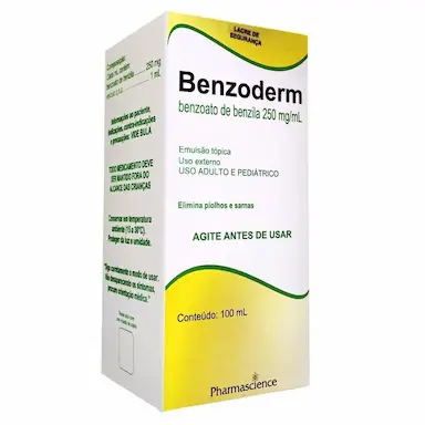 BENZOATO DE BENZILA  - BENZODERM EMULSAO TOPICA 100ML