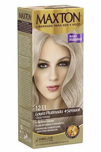 TINTURA MAXTON 12.11 LOURO PLATINA CINZA INTENSO (MATIZADORA
