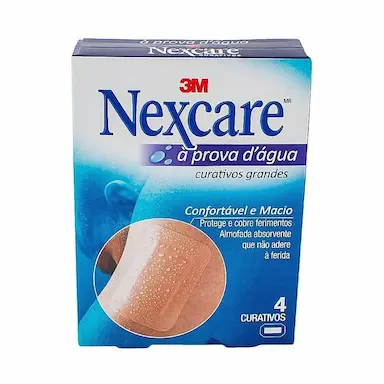 CURATIVO NEXCARE PROVA D AGUA GRANDE C/4 UNIDADES