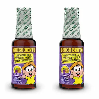 KIT 2UNI PRóPION CHICO BENTO - SPRAY COM MEL E TUTTI-FRUTTI SEM ÁLCOOL (30ML) - BALDONI