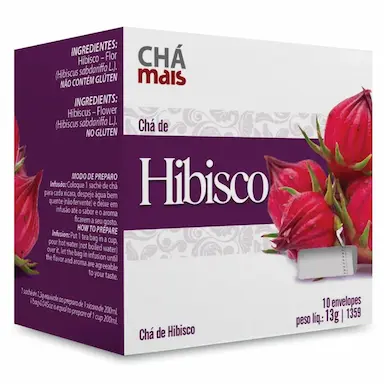 CLINICMAIS CHá HIBISCO 10 SACHêS 13G - CHá MAIS