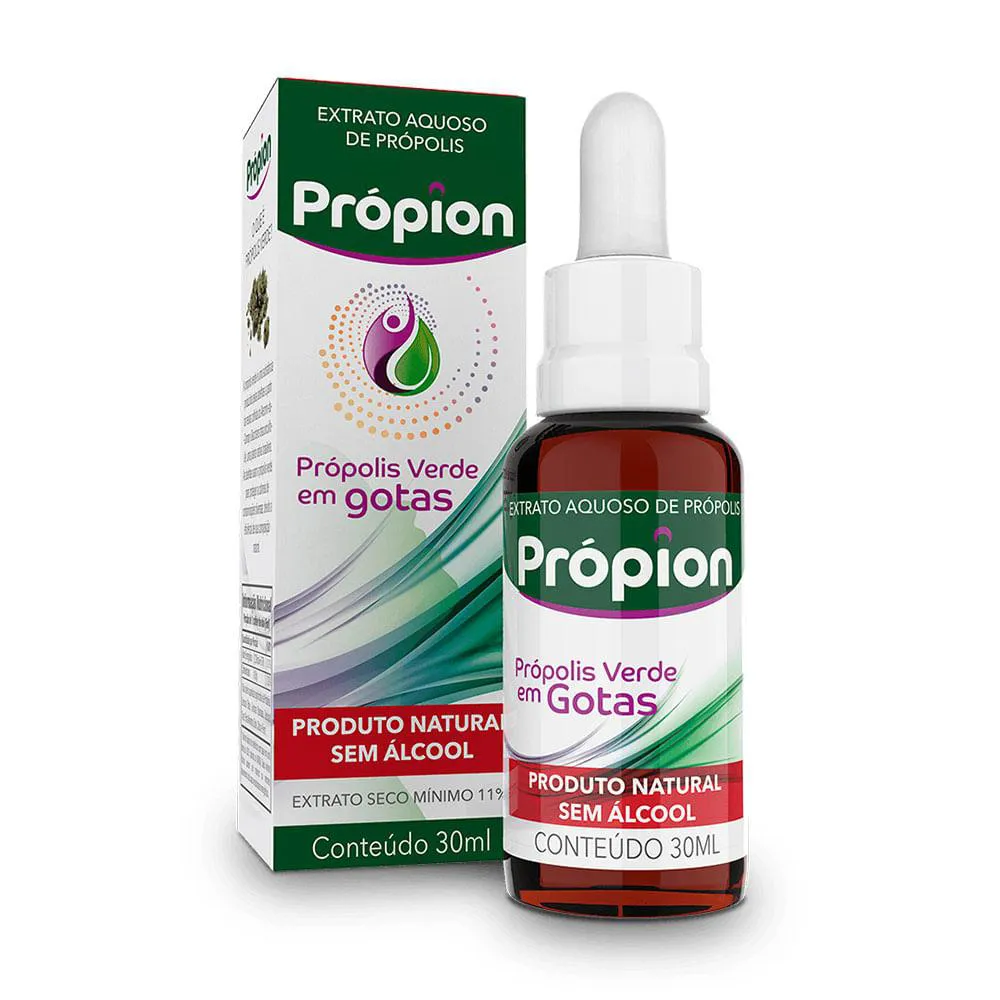 PRóPION GOTAS - EXTRATO DE PRóPOLIS VERDE 11% (30ML) - BALDONI