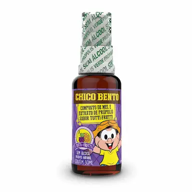 PRóPION CHICO BENTO - SPRAY COM MEL E TUTTI-FRUTTI SEM áLCOOL (30ML) - BALDONI