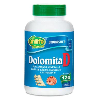 DOLOMITA D 950MG 120 CáPS - UNILIFE