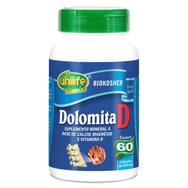 DOLOMITA D 950MG 60 CáPS - UNILIFE