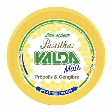 VALDA MAIS PRóPOLIS &amp;amp; GENGIBRE 50G - VALDA