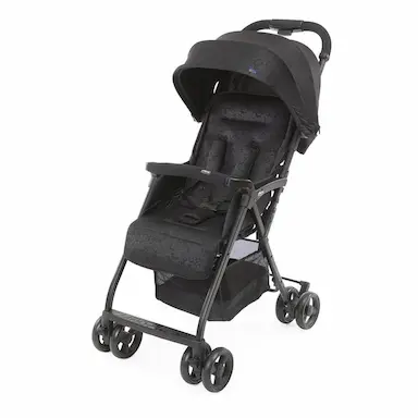 CARRINHO DE BEBê PARA PASSEIO CHICCO OHLALA 3 JET BLACK 0 MESES A 15 KG PRETO