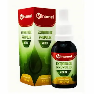 EXTRATO DE PRóPOLIS VERDE 30ML - MINAMEL