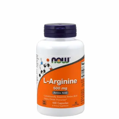 ARGININA 500MG - 100 CAPS  NOW FOODS  - IMPORTADO