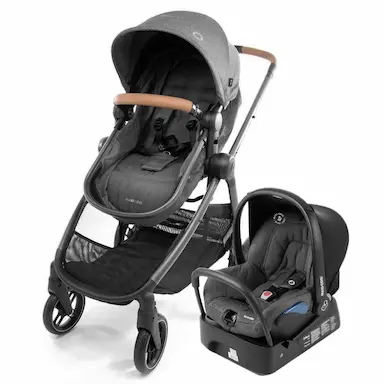 CARRINHO DE BEBê COM BEBê CONFORTO TRAVEL SYSTEM ANNA³ TRIO MAXI-COSI SPARKILNG GREY