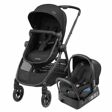 CARRINHO DE BEBê COM BEBê CONFORTO TRAVEL SYSTEM ANNA³ TRIO MAXI-COSI ESSENTIAL BLACK