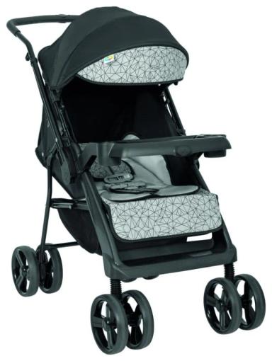 CARRINHO DE BEBê JOY II TUTTI BABY PRETO E CINZA