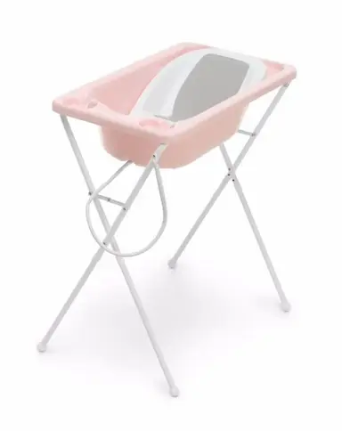 BANHEIRA PARA BEBê PLáSTICA ACQUA TRIO GALZERANO ROSA PéROLA