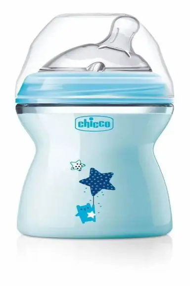 MAMADEIRA STEP UP 250ML FLUXO MéDIO (2M+) AZUL CHICCO