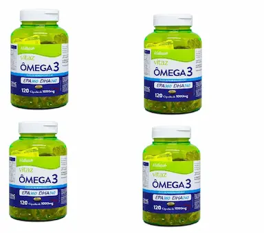 KIT 4 OMEGA 3 COM 120CAPS - NATULAB