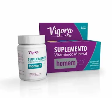 SUPLEMENTO VITAMINICO HOMEM COM 60CAPS - VIGORA PLUS