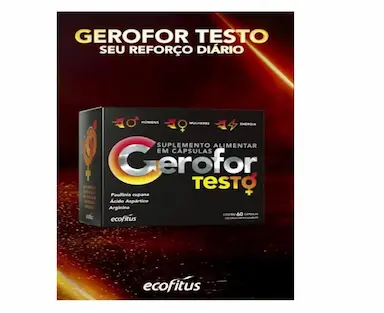 SUPLEMENTO GEROFOR TESTO COM 60CAPS - ECOFITUS