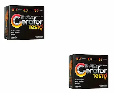 KIT 2 SUPLEMENTO GEROFOR TESTO COM 60CAPS - ECOFITUS