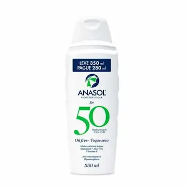 PROTETOR SOLAR FPS 50 OIL FREE + TOQUE SECO - ANASOL