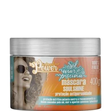 SOUL POWER SOULSHINE MáSCARA SOL, MAR E PISCINA 400G