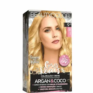 BEAUTYCOLOR COLORAçãO PERMANENTE KIT TINTA 9.0 LOURO MUITO CLARO