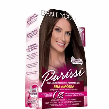 BEAUTYCOLOR COLORAçãO KIT PURíSSI 6.34 CHOCOLATE TINTA SEM AMôNIA