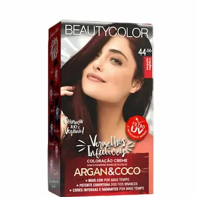 COLORAçãO BEAUTYCOLOR 44.66 BORGONHA MAGNíFICO VERMELHOS INFALíVEIS