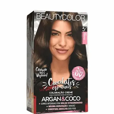 BEAUTYCOLOR COLORAçãO PERMANENTE KIT 5.7 CHOCOLATE CAFé